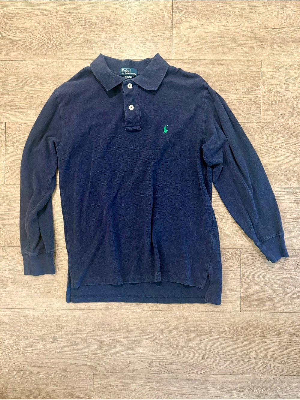 Polo by Ralph Lauren Boys Navy Long Sleeve Polo Shirt